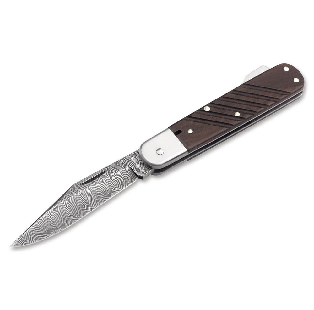 Böker 98k Damast Pocket Knife - Brown