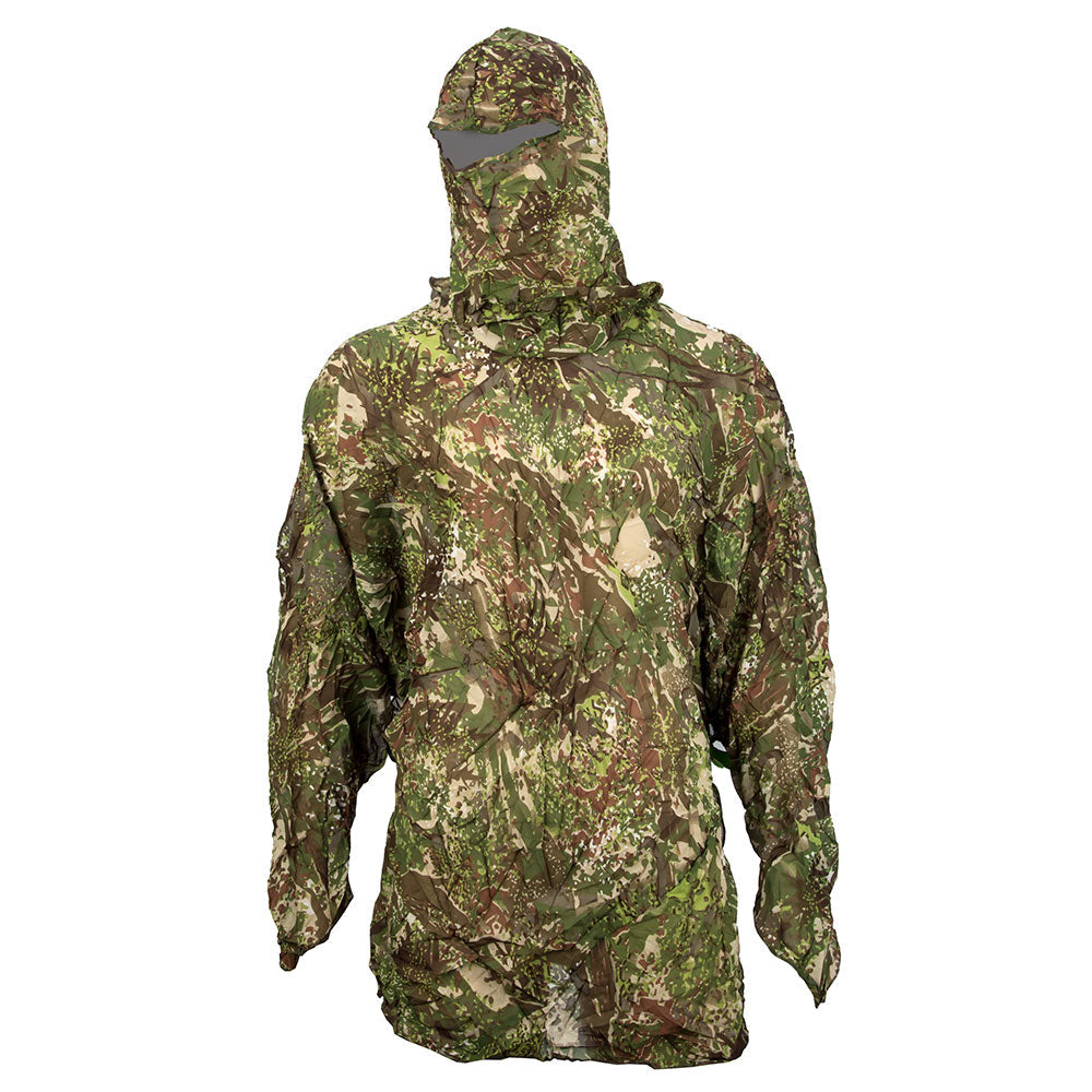 Poncho de camouflage compact Ghosthood, vert - brun concamo