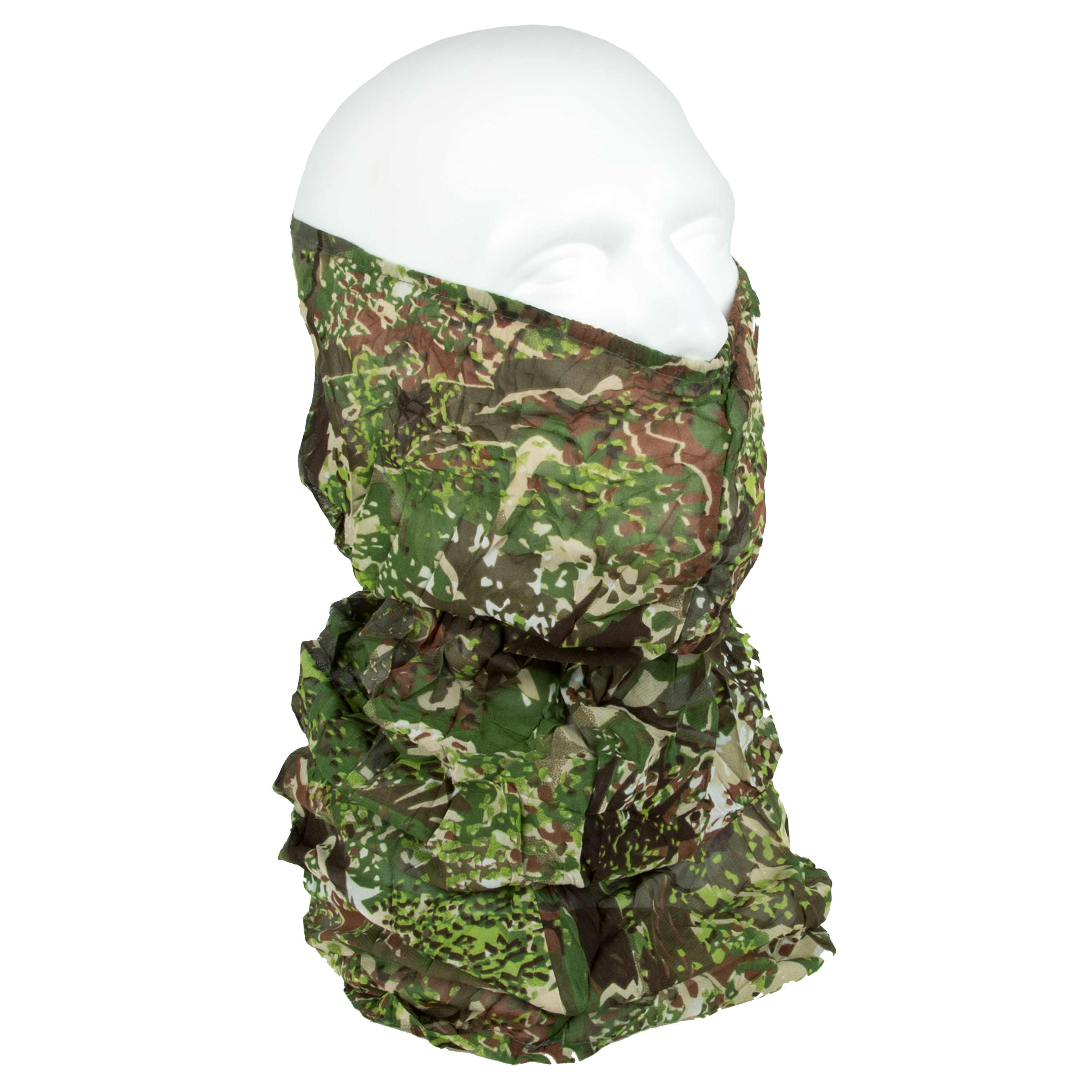 Ghosthood Camouflage Neck Tube Scarf, Beige Concamo (Green)