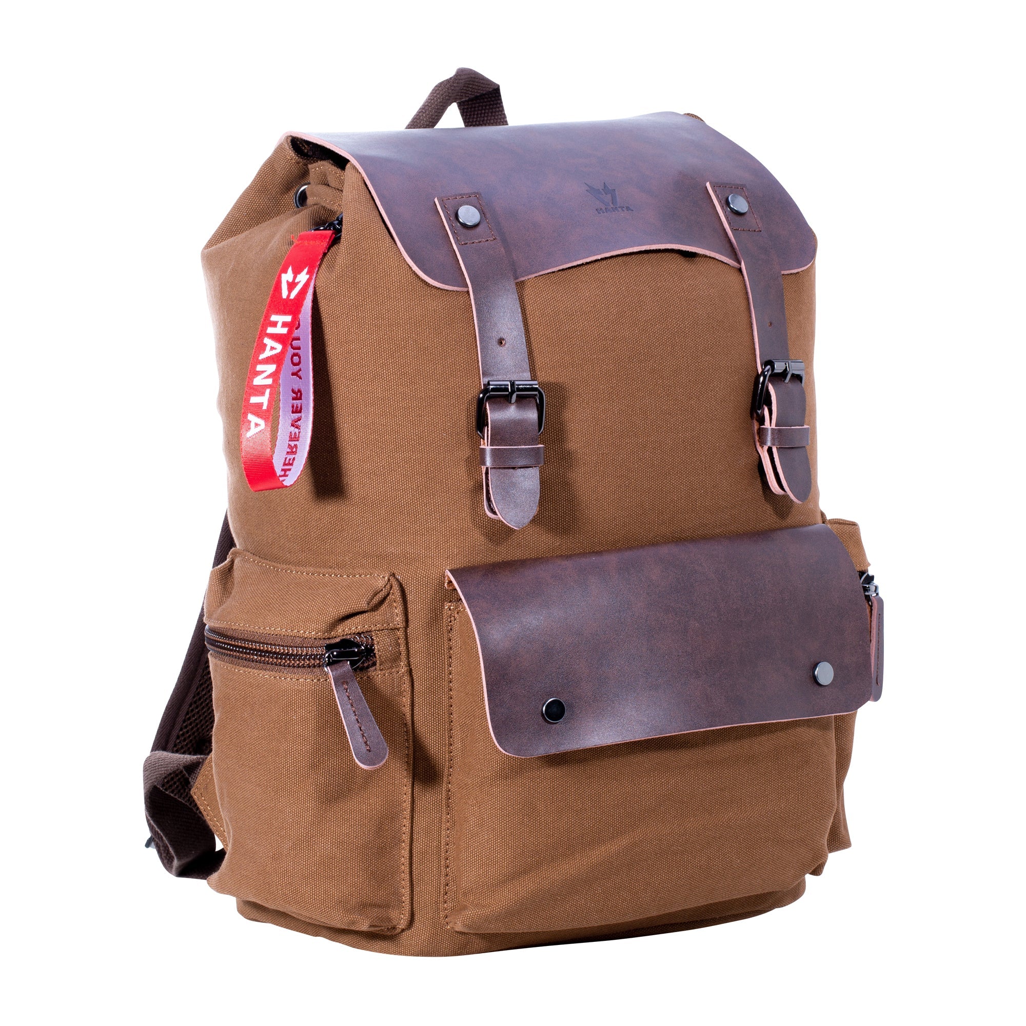Hanta Nature Canvas Backpack 25L Brown - Grey