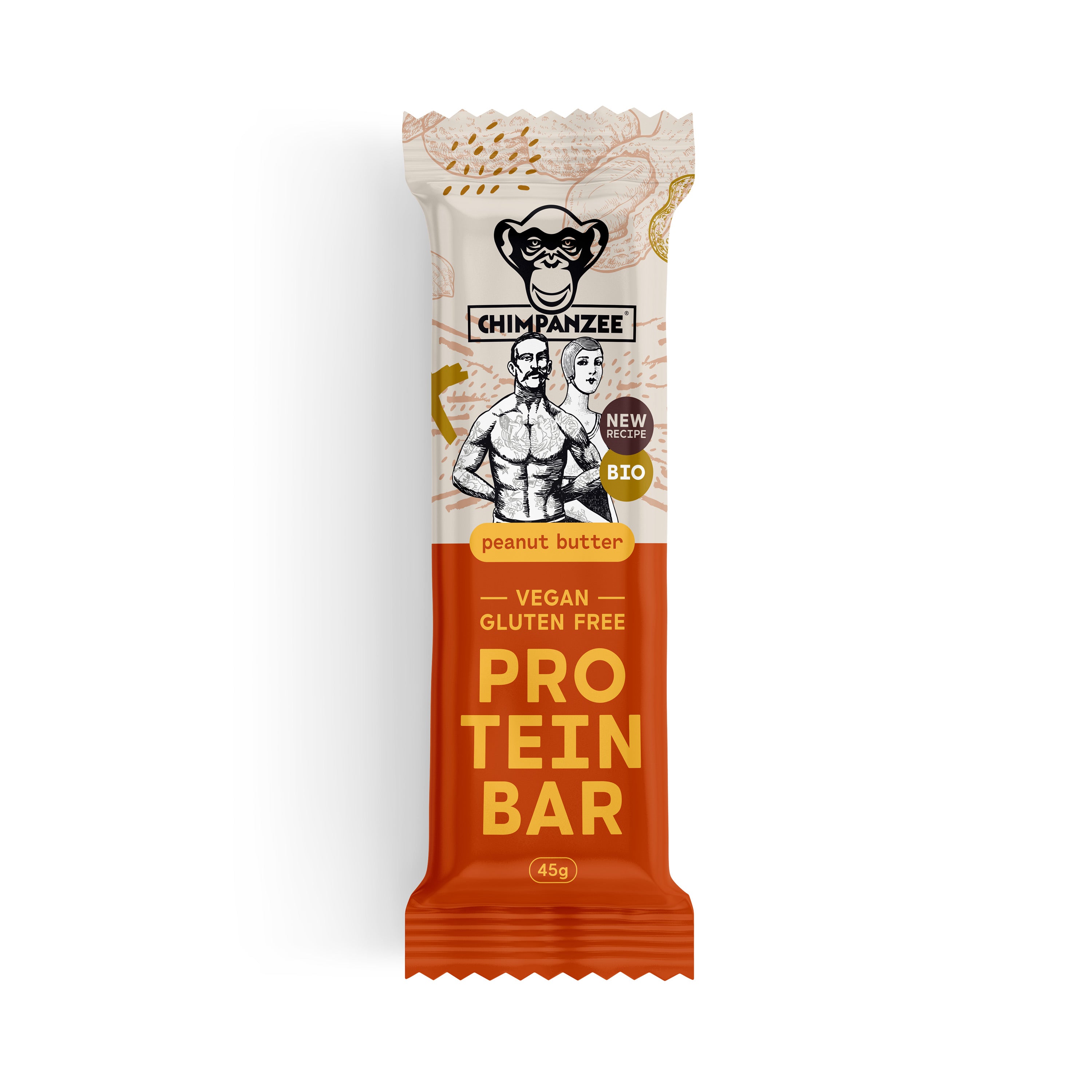 Chimpanzee Organic Peanut Butter Bar - Protein Bar