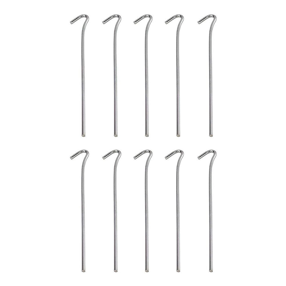 Outwell Steel Tent Pegs, 24 cm, Silver - Pack of 10
