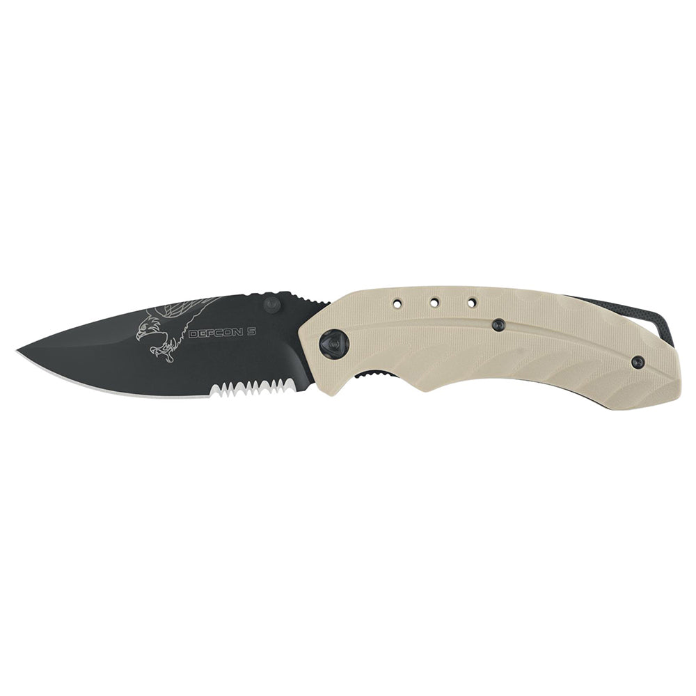 Defcon 5 Tactical Folding Knife Foxtrot, Tan