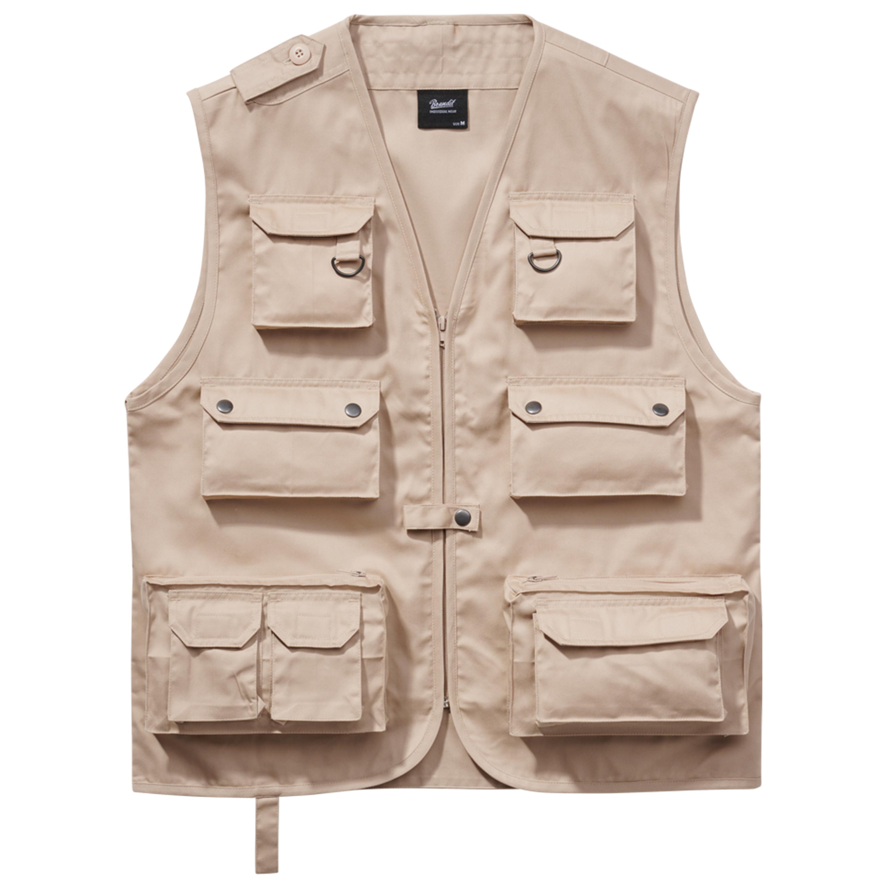 Gilet de chasse Brandit - Beige / 7XL