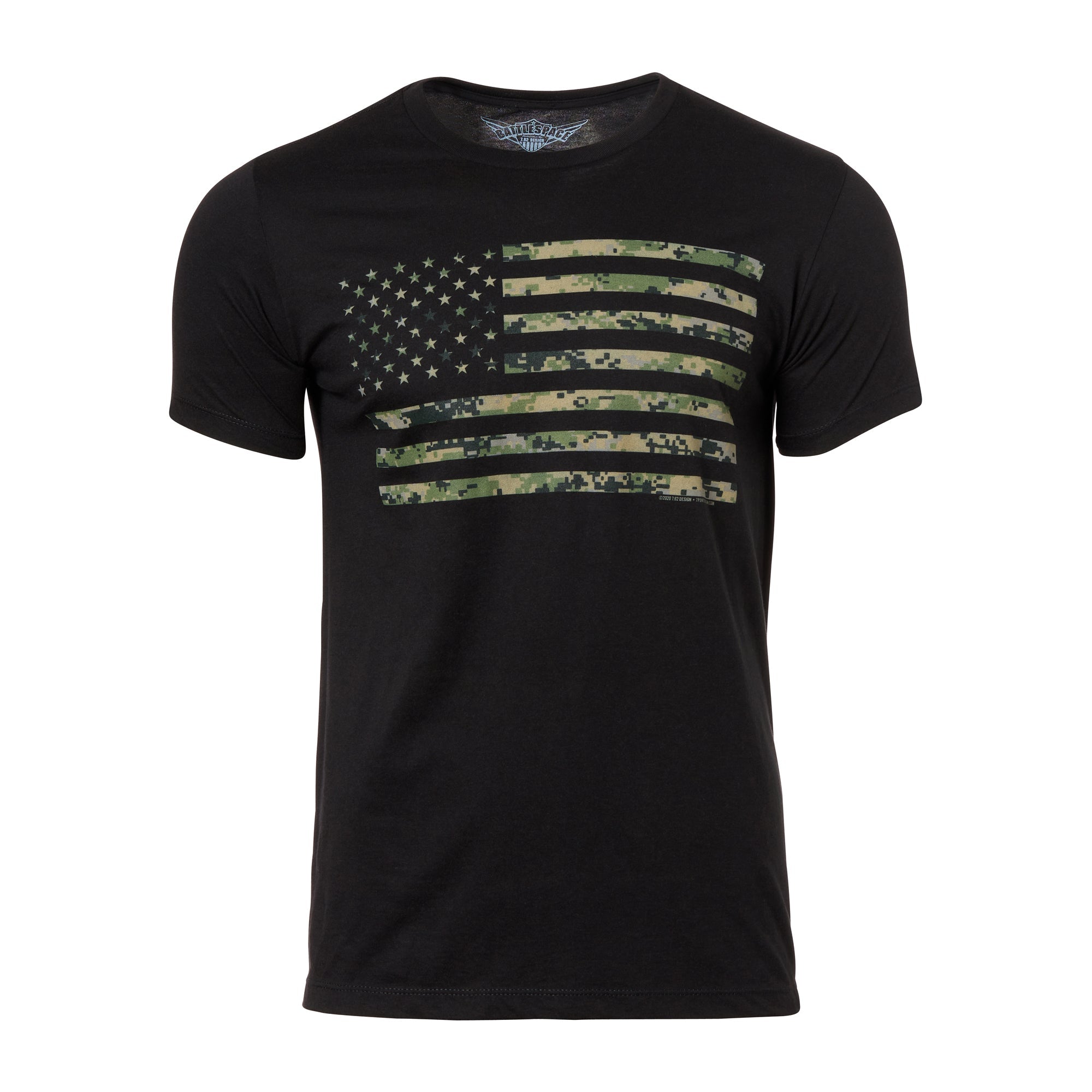 Camiseta USMC Bandera Marpat Woodland - Extra Grande