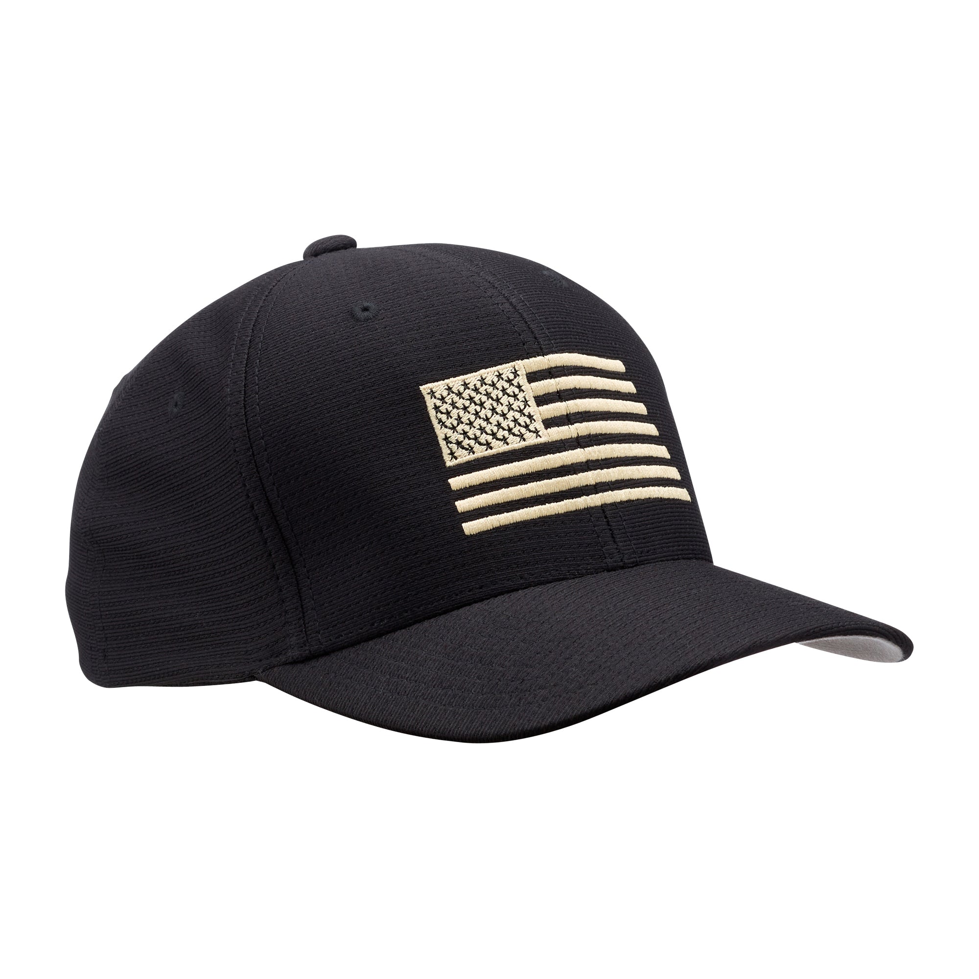7.62 Design Embroidered Flag Flexfit Hat - Brown