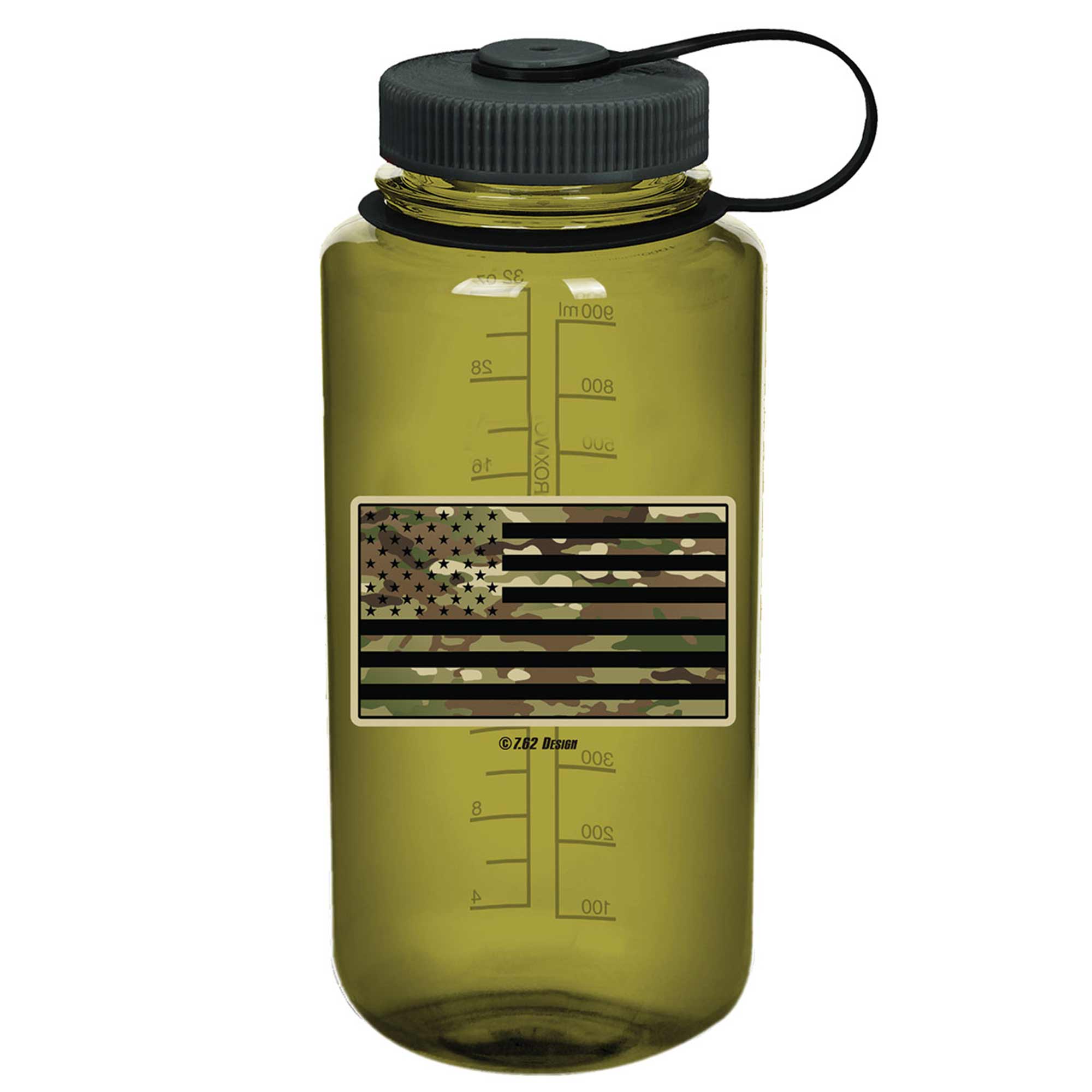Nalgene 501 Camo Flag Water Bottle - Grey