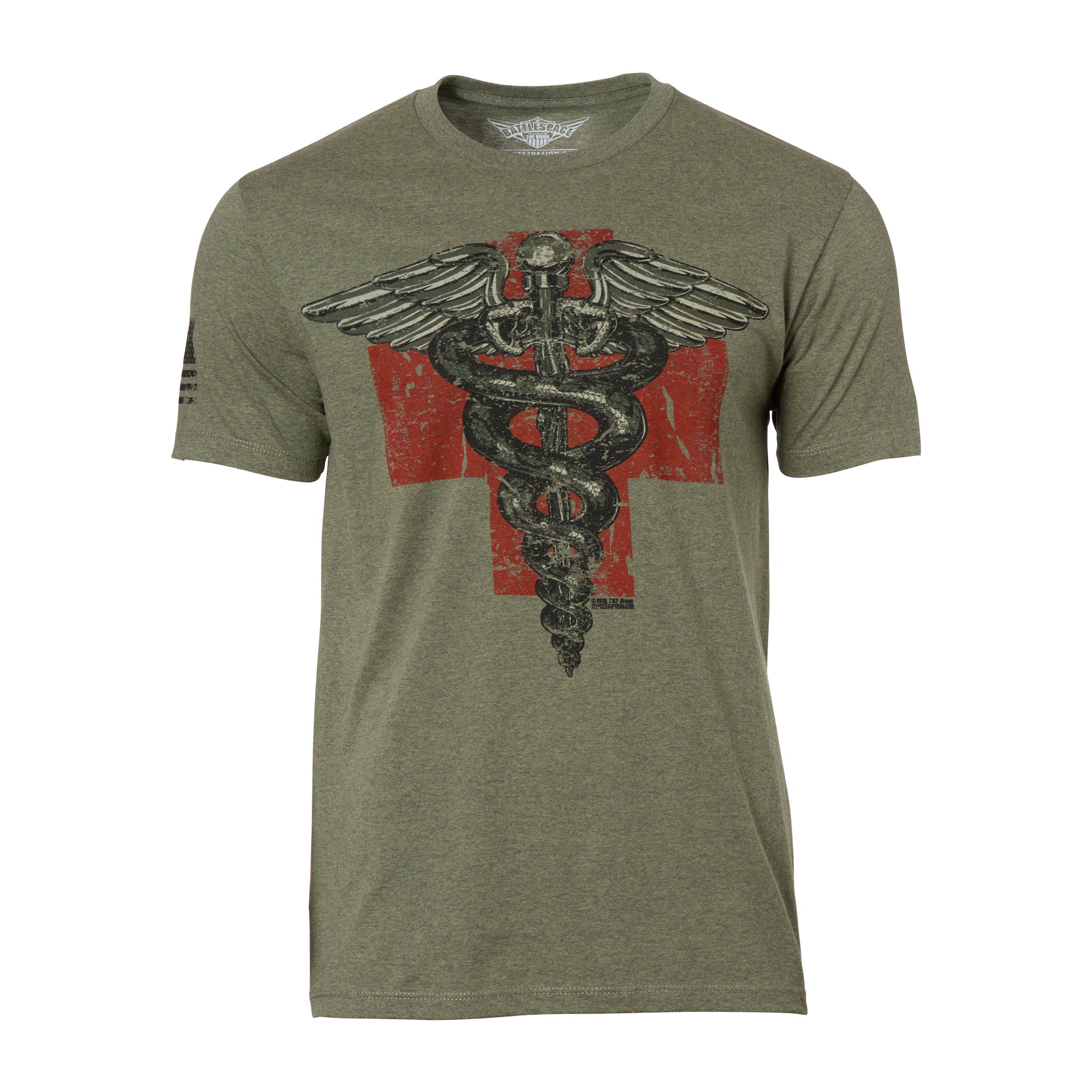Vintage Medic T-Shirt - Heather Green - XXL
