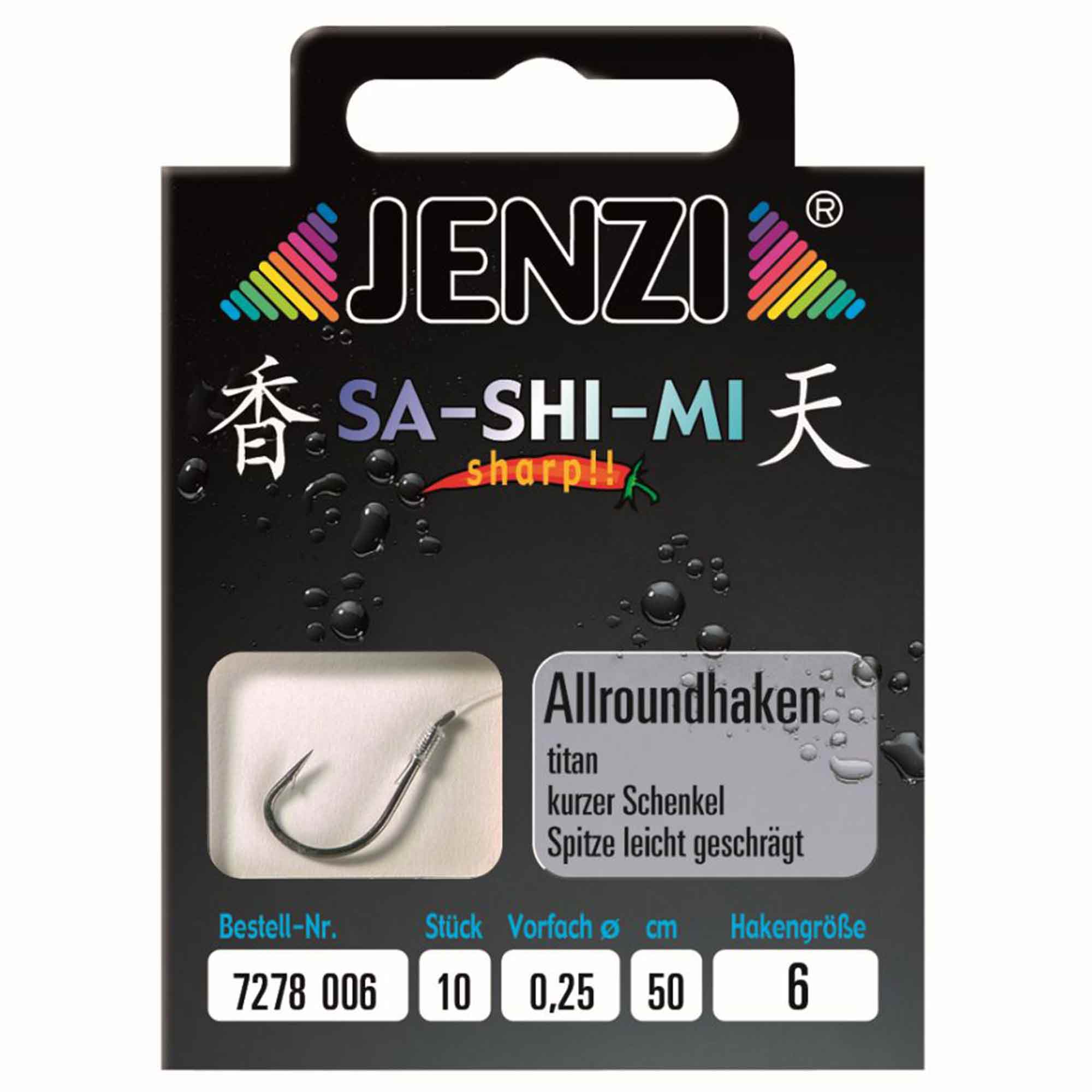 Jenzi Allround Sa-Shi-Mi Hook, Size 6, Pack of 10