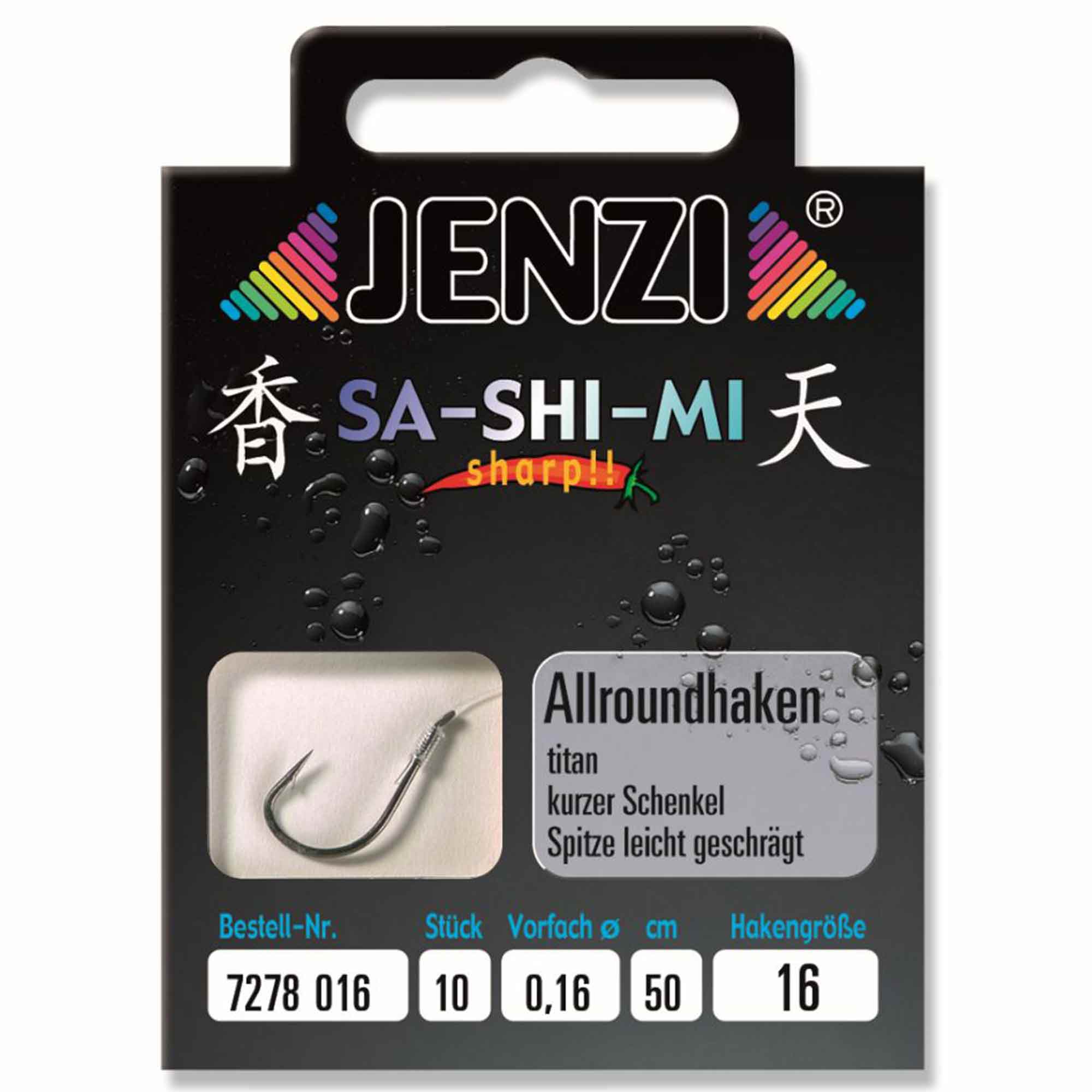 Jenzi Allround Sa-Shi-Mi Hook, Size 16, Pack of 10
