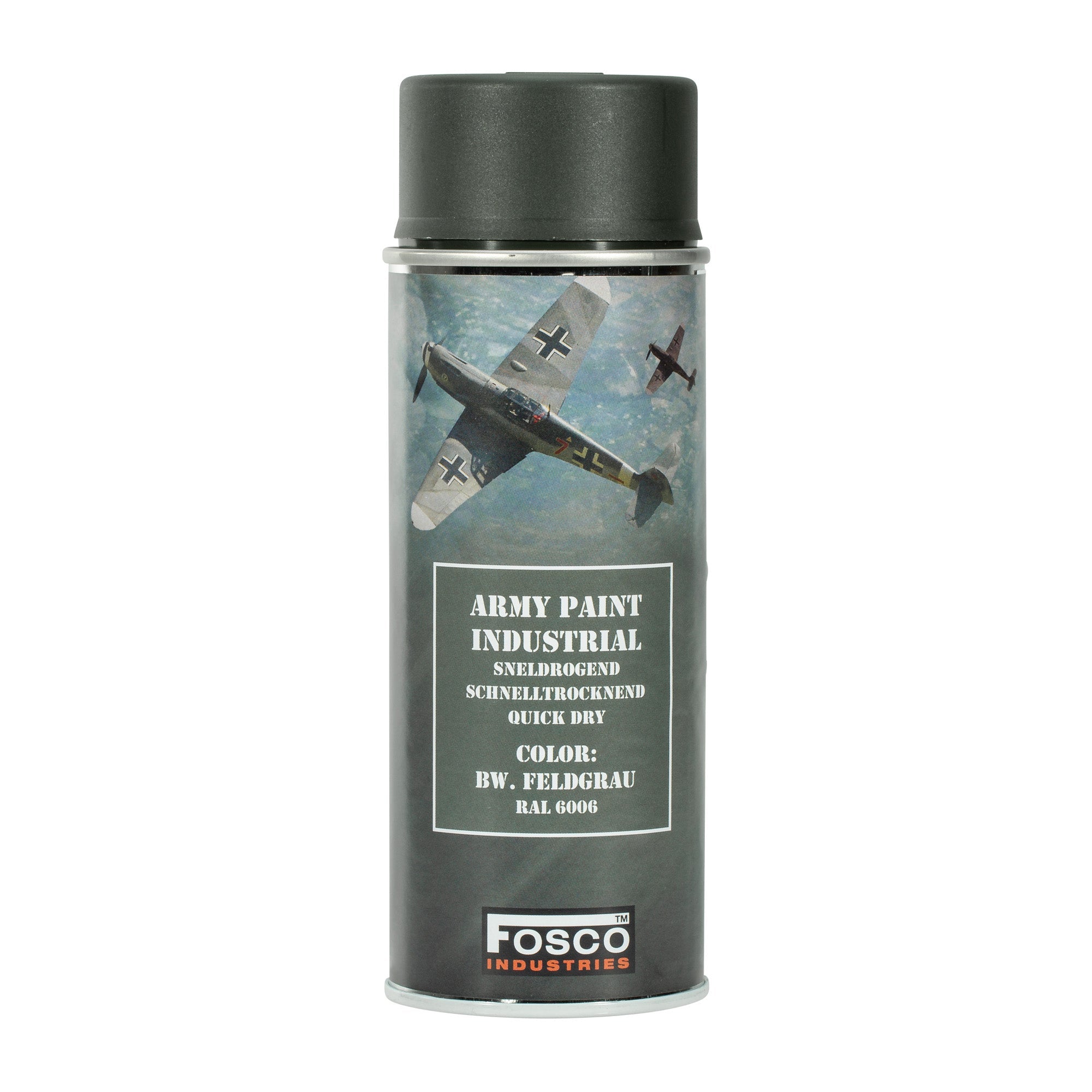 Fosco Army Paint Can, 400ml - Tank Gray