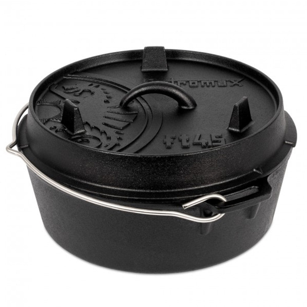 Petromax Dutch Oven ft4.5, 4-Liter Cast Iron Pot without Feet