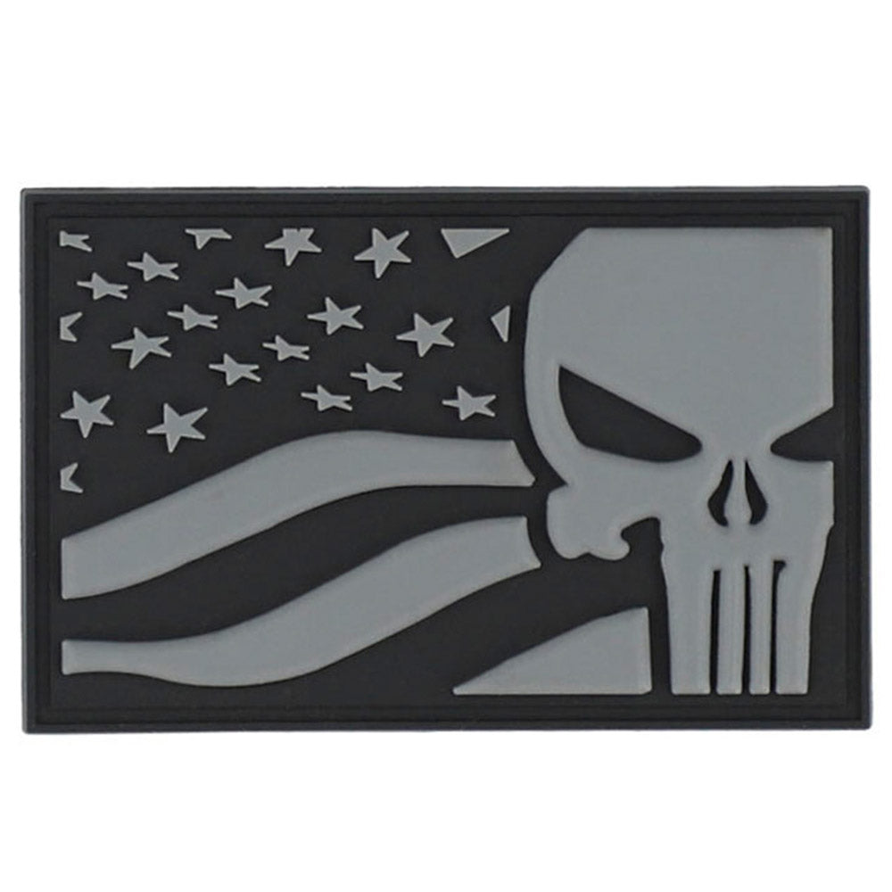 101 INC Punisher 3D PVC Patch - USA Flag
