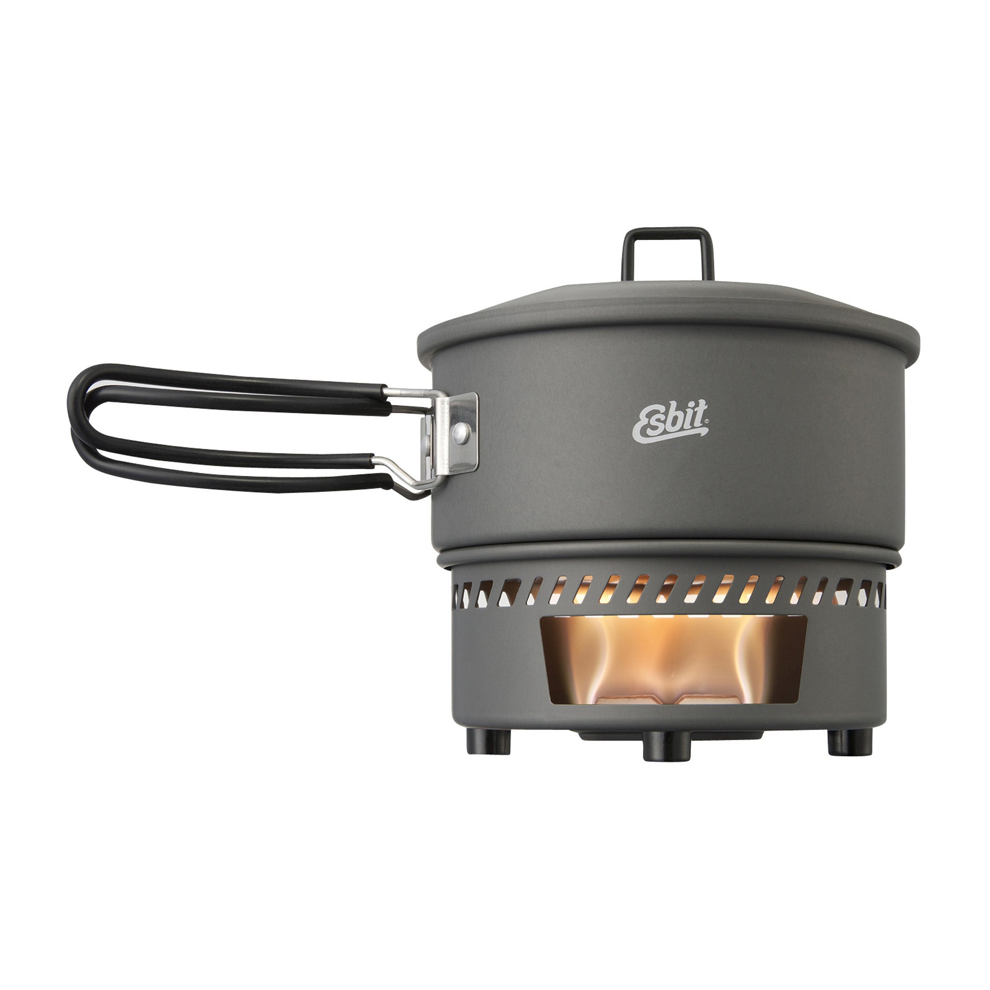 Esbit 1L Dry Fuel Cooking Set - Anthraite