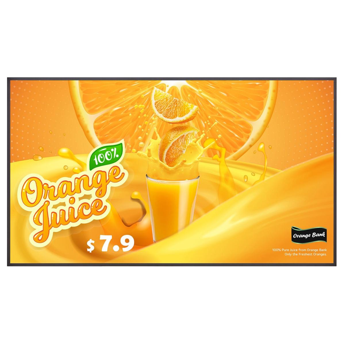LG 55UH5Q-E 55-Inch Dynamic Flat Signage Display Screen, 4K Ultra HD, Wi-Fi, 24/7, WebOS, Black
