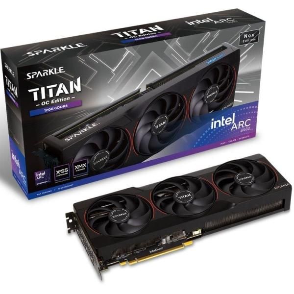 Carte graphique Sparkle Intel Arc B580 Titan Nox OC Édition - 12 Go GDDR6