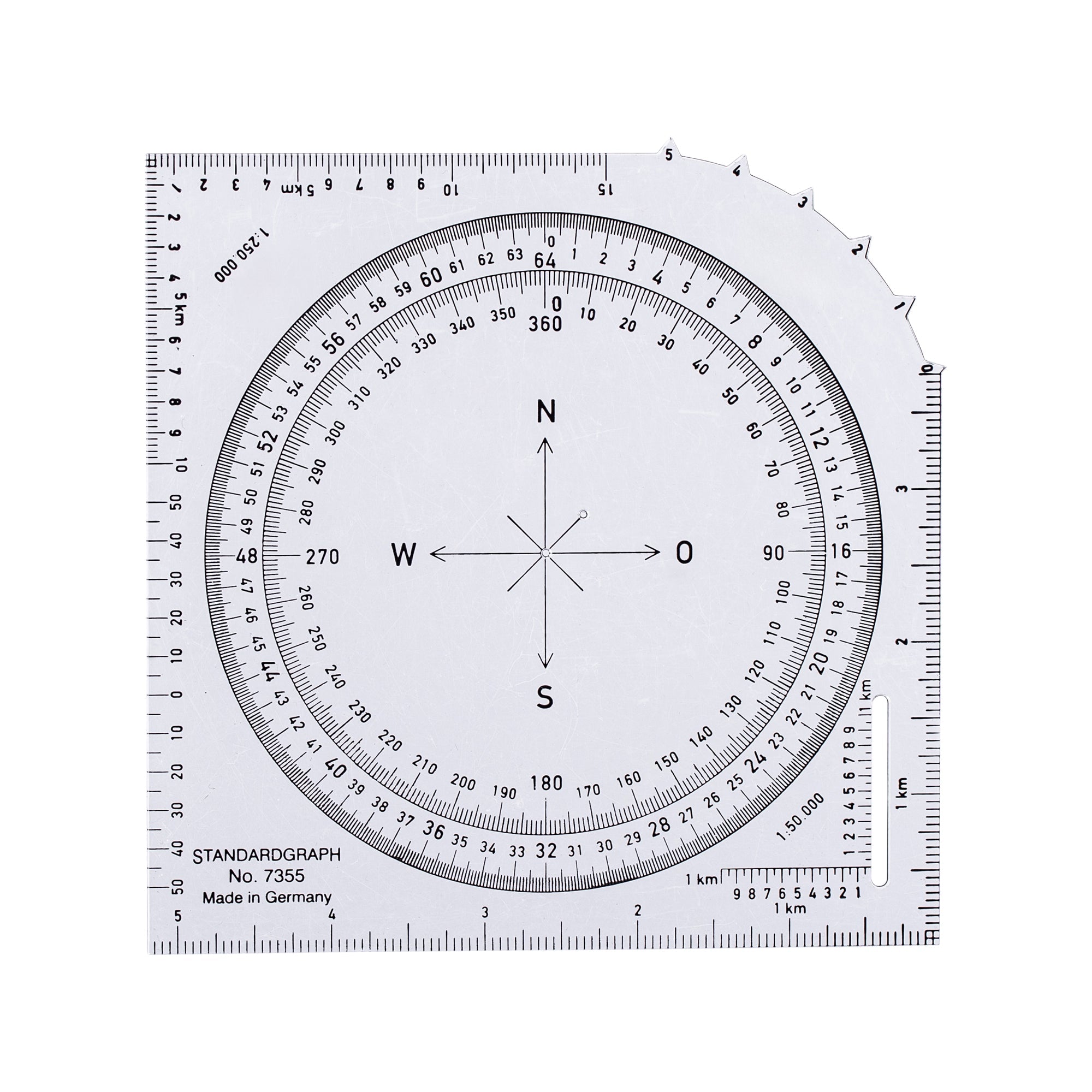 Standardgraph 360°/64 Degree Ruler