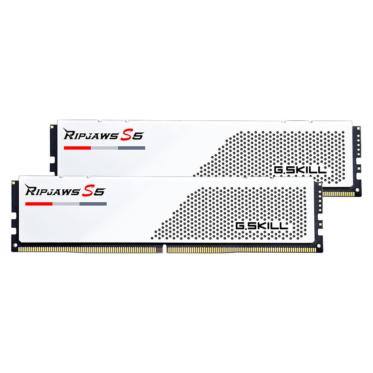 G.Skill RipJaws S5 Low Profile 32 Go (2 x 16 Go) DDR5 6000 MHz CL28 - Blanc