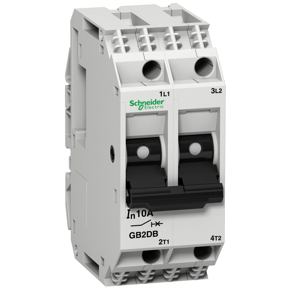Schneider Electric GB2 Circuit Breaker - GB2DB12 (6A, 2 Pole, 415V)