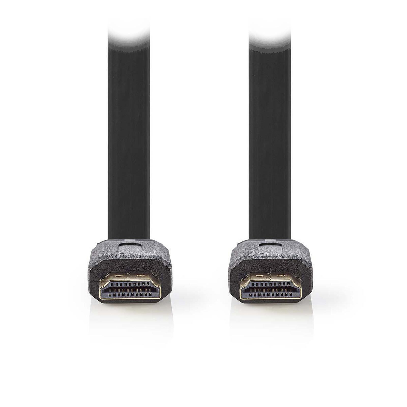 Câble HDMI plat haute vitesse NEDIS avec Ethernet noir (2m)
