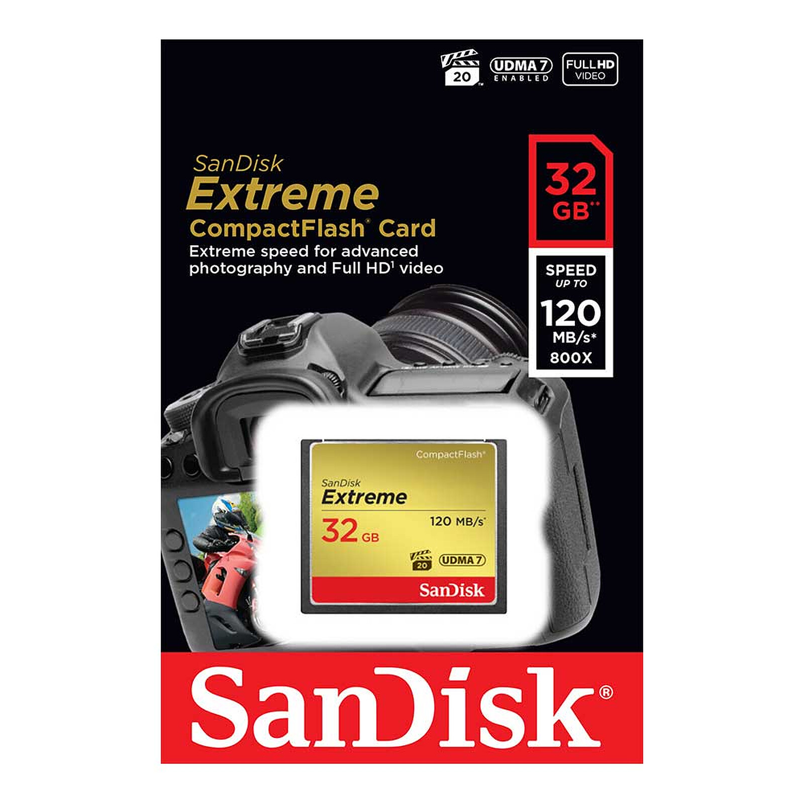 SanDisk Extreme CompactFlash 32GB Memory Card 