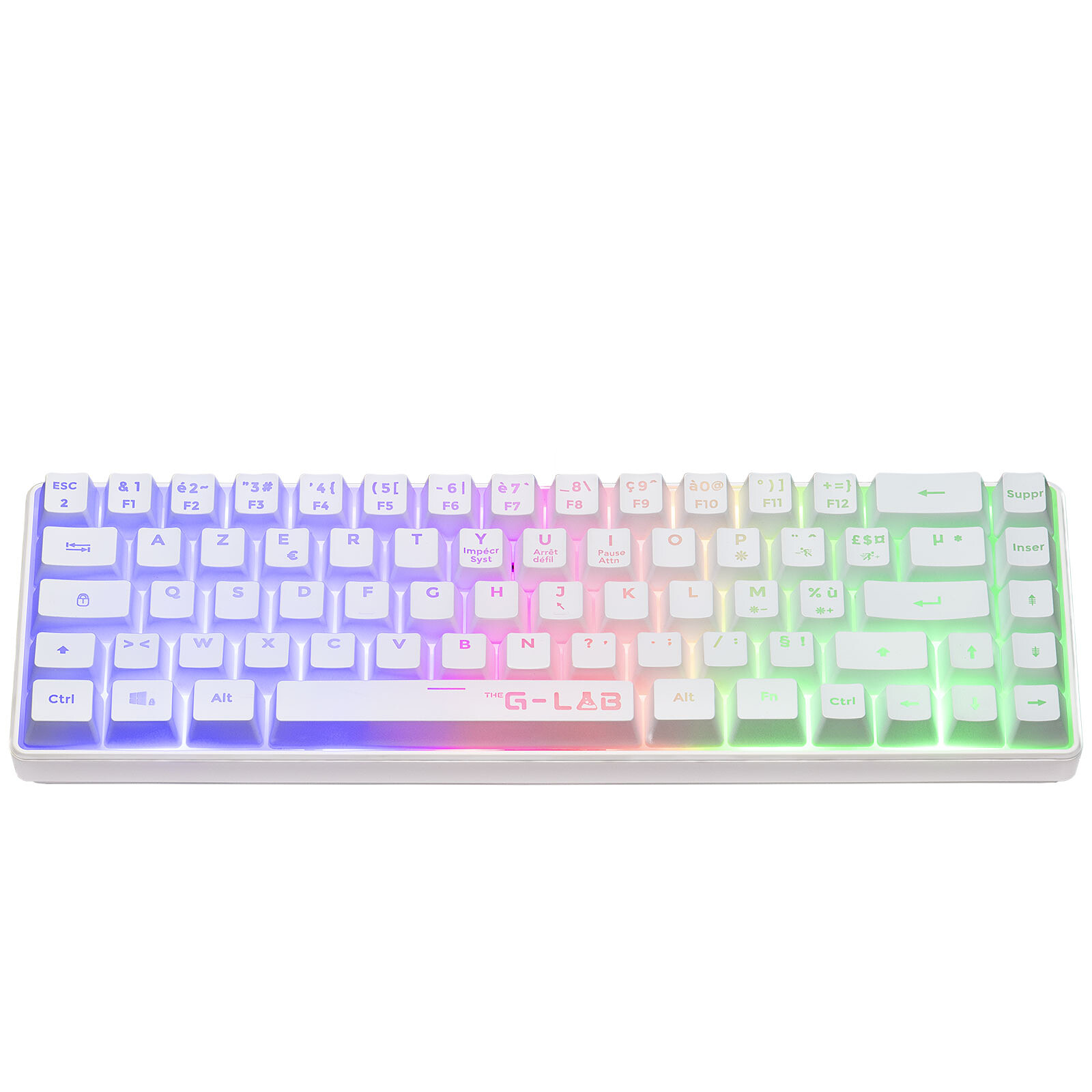 G-Lab Keyz Hydrogen Wireless Keyboard - White