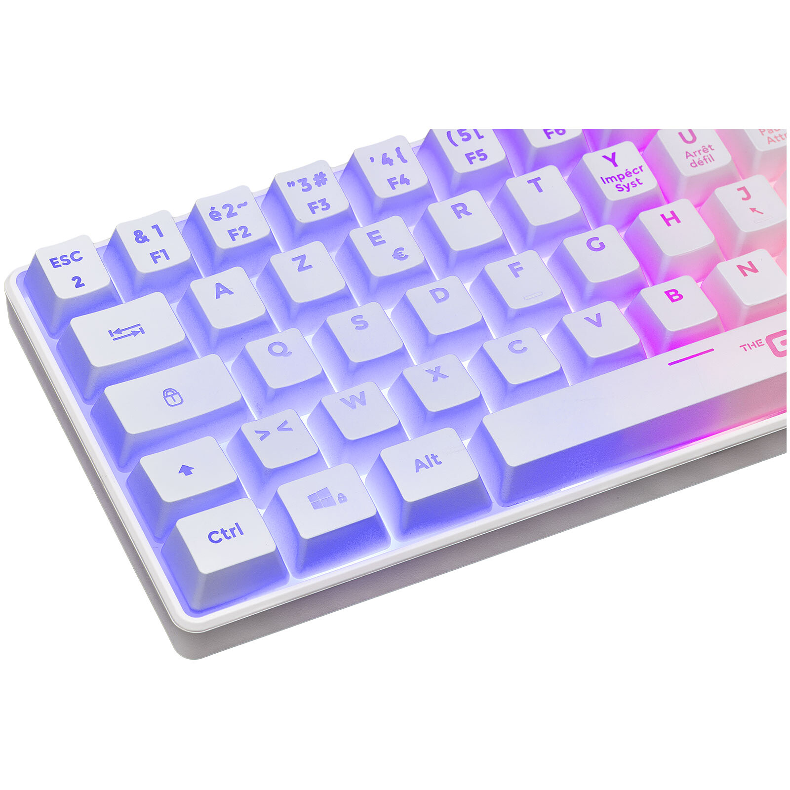 G-Lab Keyz Hydrogen Wireless Keyboard - White