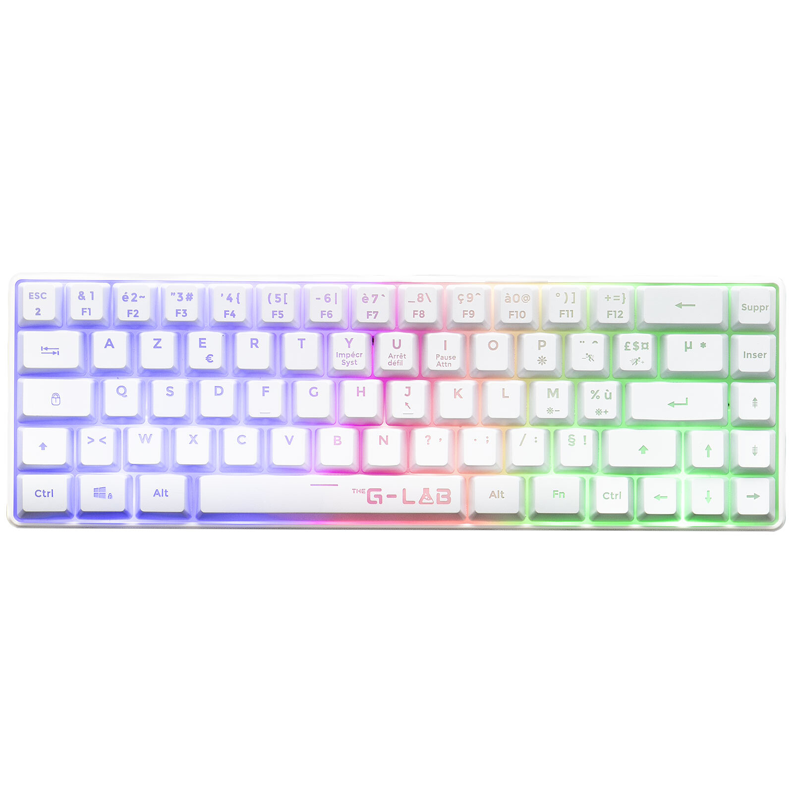 G-Lab Keyz Hydrogen Wireless Keyboard - White