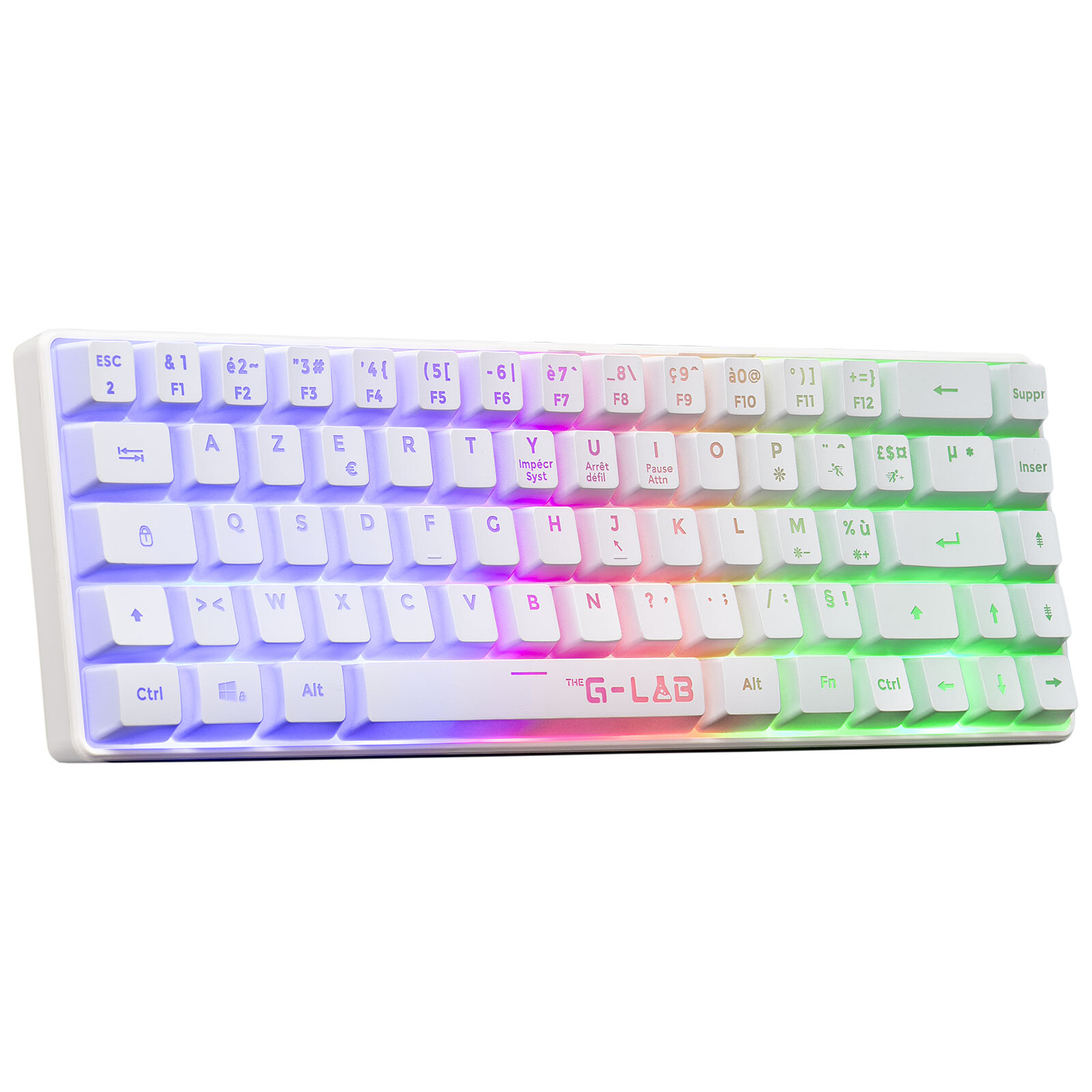 G-Lab Keyz Hydrogen Wireless Keyboard - White