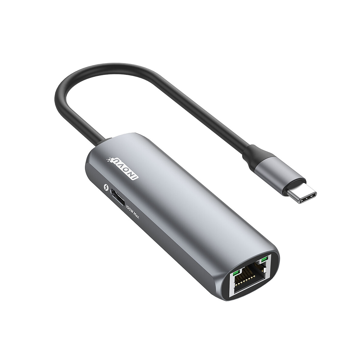 INOVU Adaptateur USB 3.1 vers Gigabit Ethernet/LAN 2.5 GbE avec Power Delivery