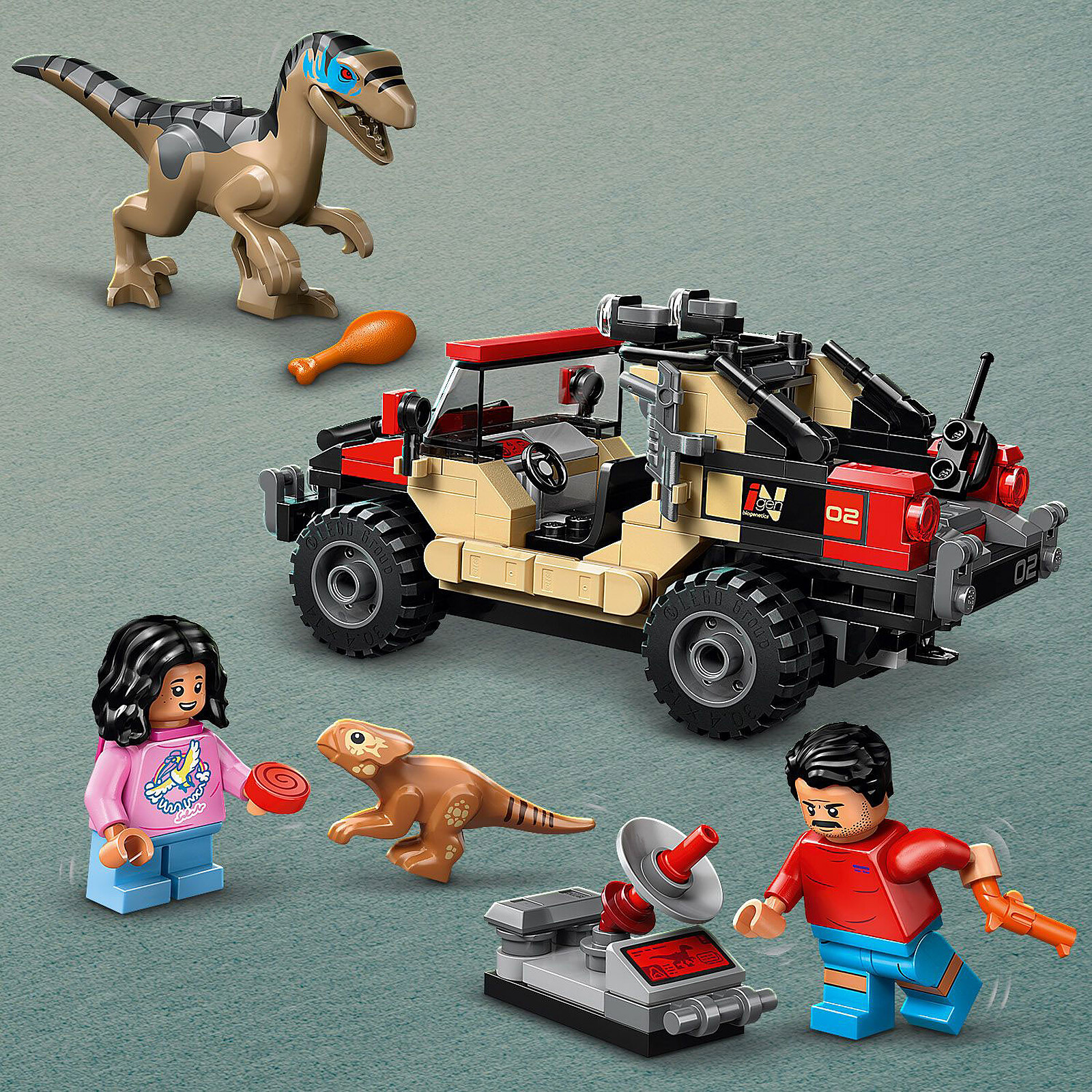 LEGO Jurassic World 76972 Velociraptor and 4x4 Escape