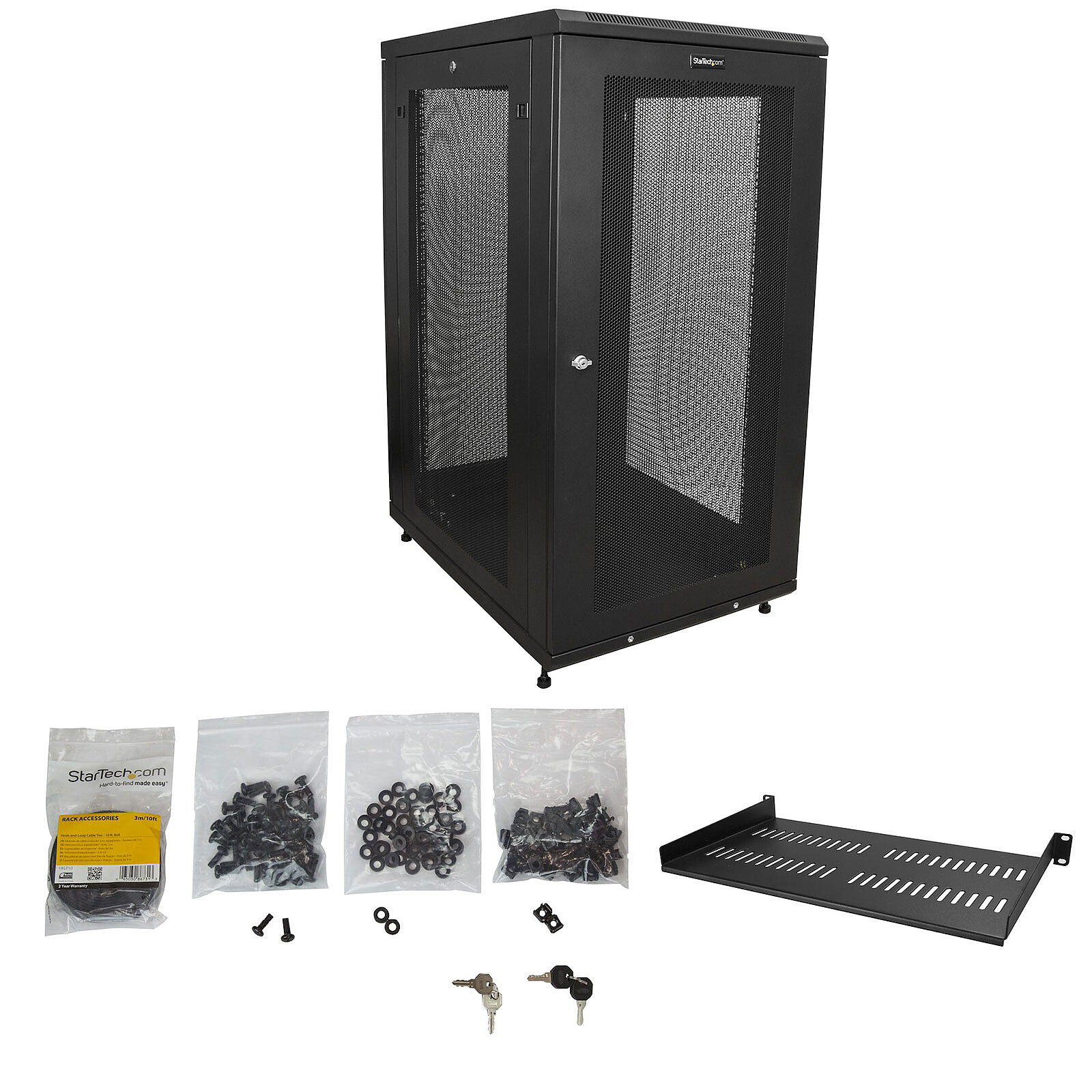 StarTech.com 24U 4-post server rack cabinet 
