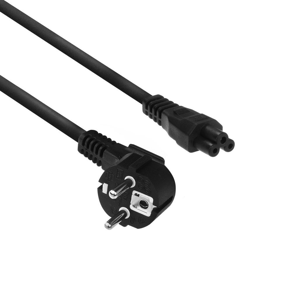 ACT AC3310 2m Power Cable Black CEE7/7 to C5 Coupler