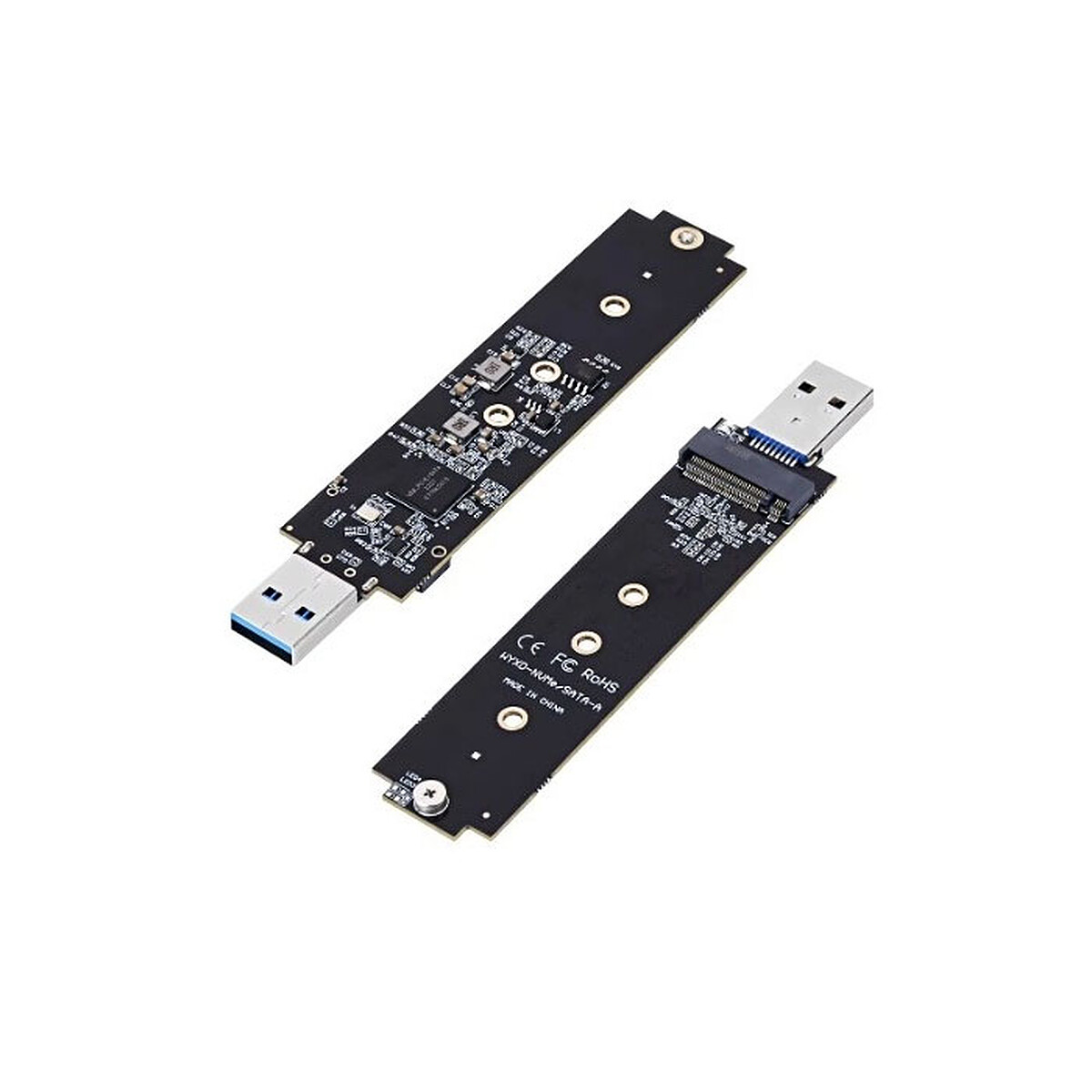Adaptateur SSD M.2 (SATA/PCI-E NVMe) vers USB 3.1