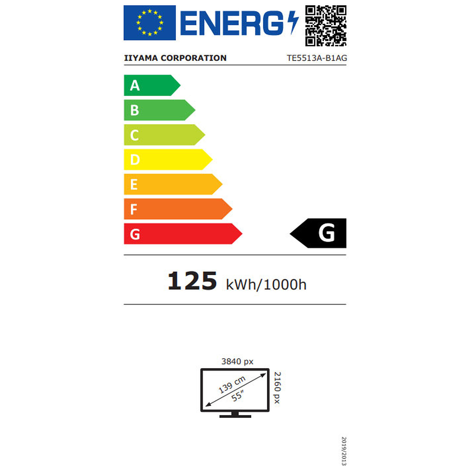 iiyama 65" LED ProLite TE6513A-B1AG Interactive Touchscreen