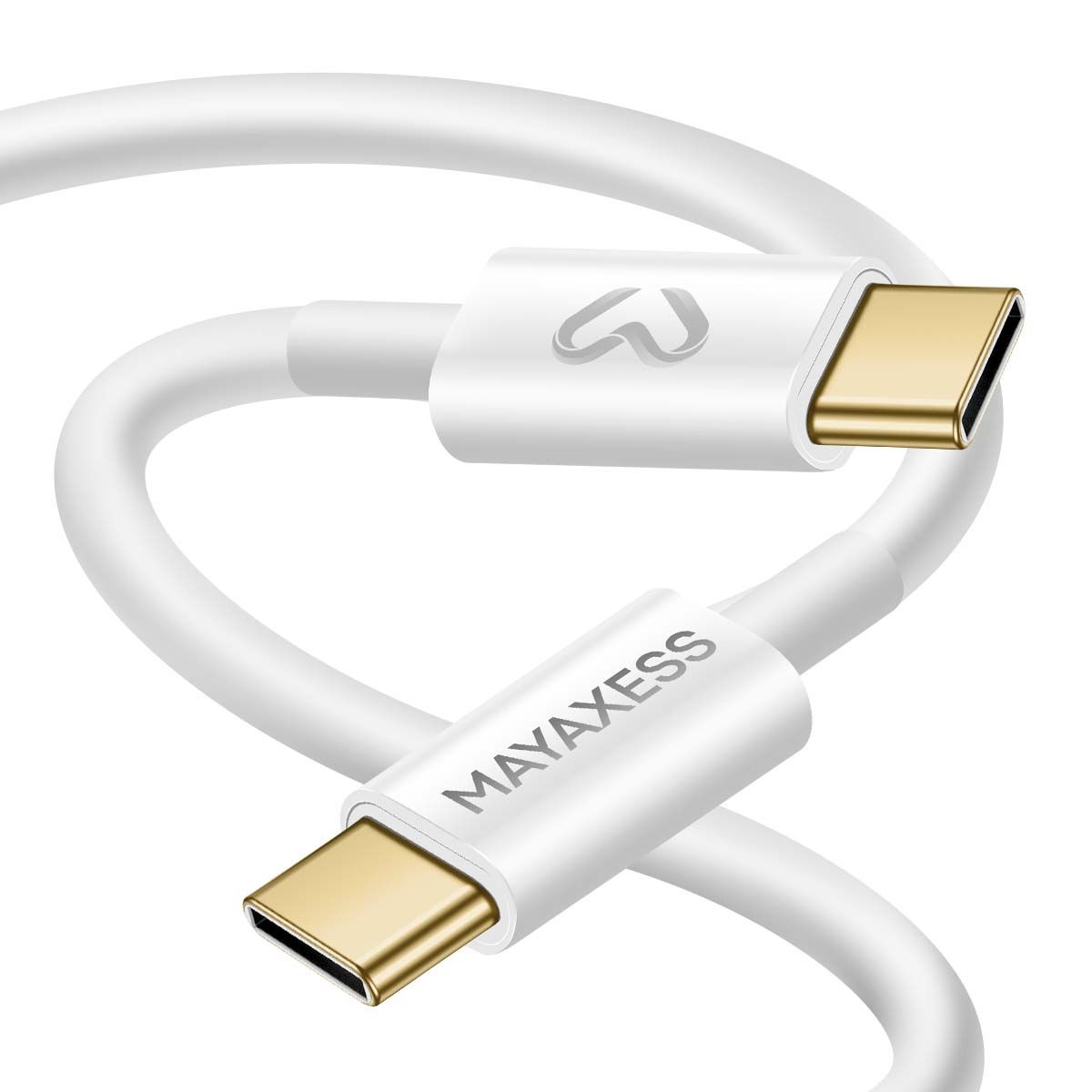 Mayaxess 1m USB-C to USB-C Cable, 20W for iPhone 17/17 Pro/17 Pro Max/17 Air, White