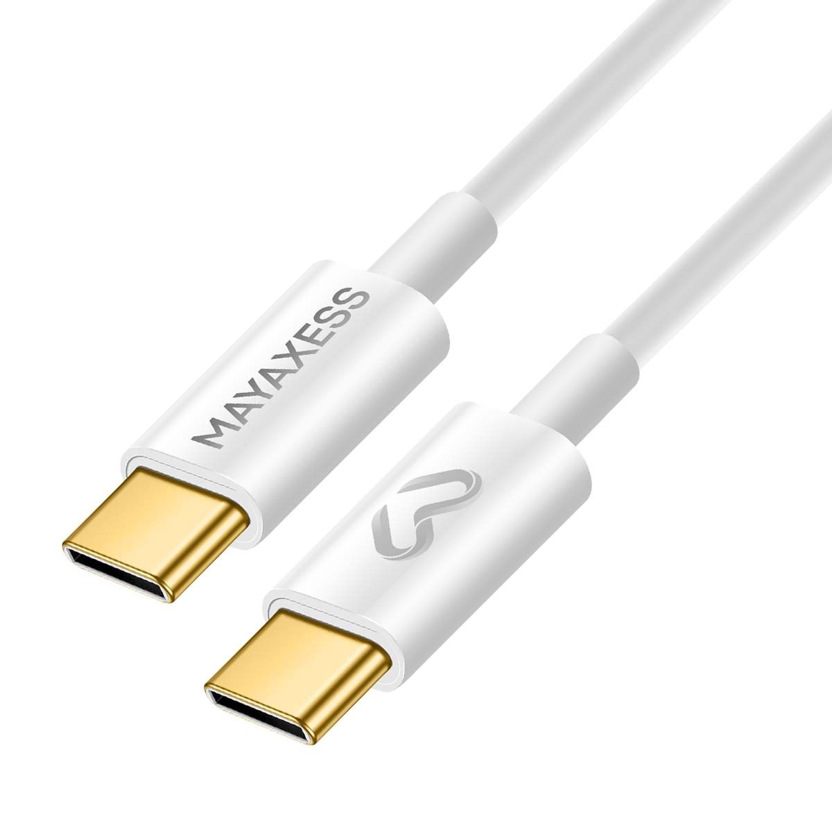 Mayaxess 1m USB-C to USB-C Charging Cable for Google Pixel 10 Pro Fold (White)