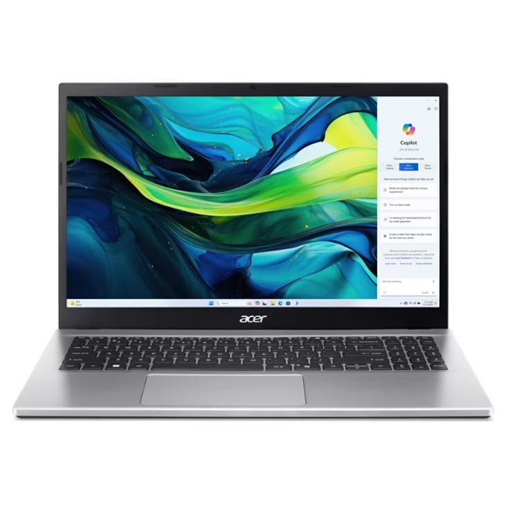 Acer Aspire Go 15 - Powerful Laptop with AMD Ryzen 5, 8GB RAM, 512GB SSD, 15.6" Full HD, Wi-Fi 6, Windows 11 Home, Silver