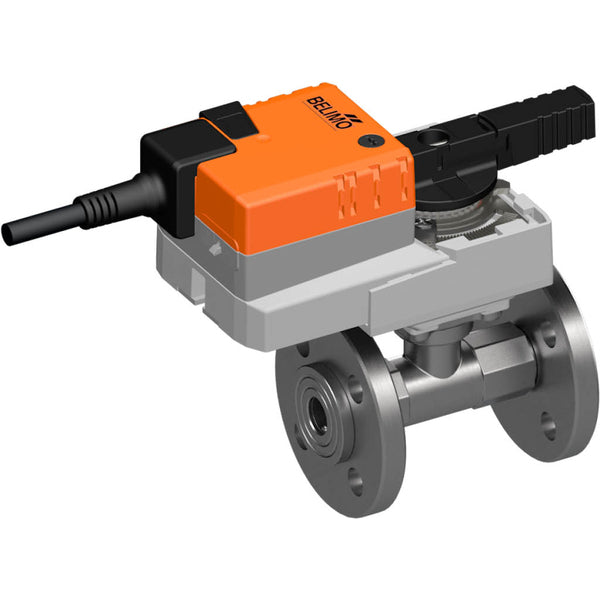 Robinet à boisseau sphérique Belimo DN20 avec moteur 24VAC/DC, BACnet/Modbus, IP40