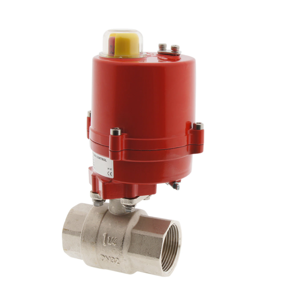 Tameson Electric Ball Valve, 2-Way, G1'', 120V AC - BL2BA