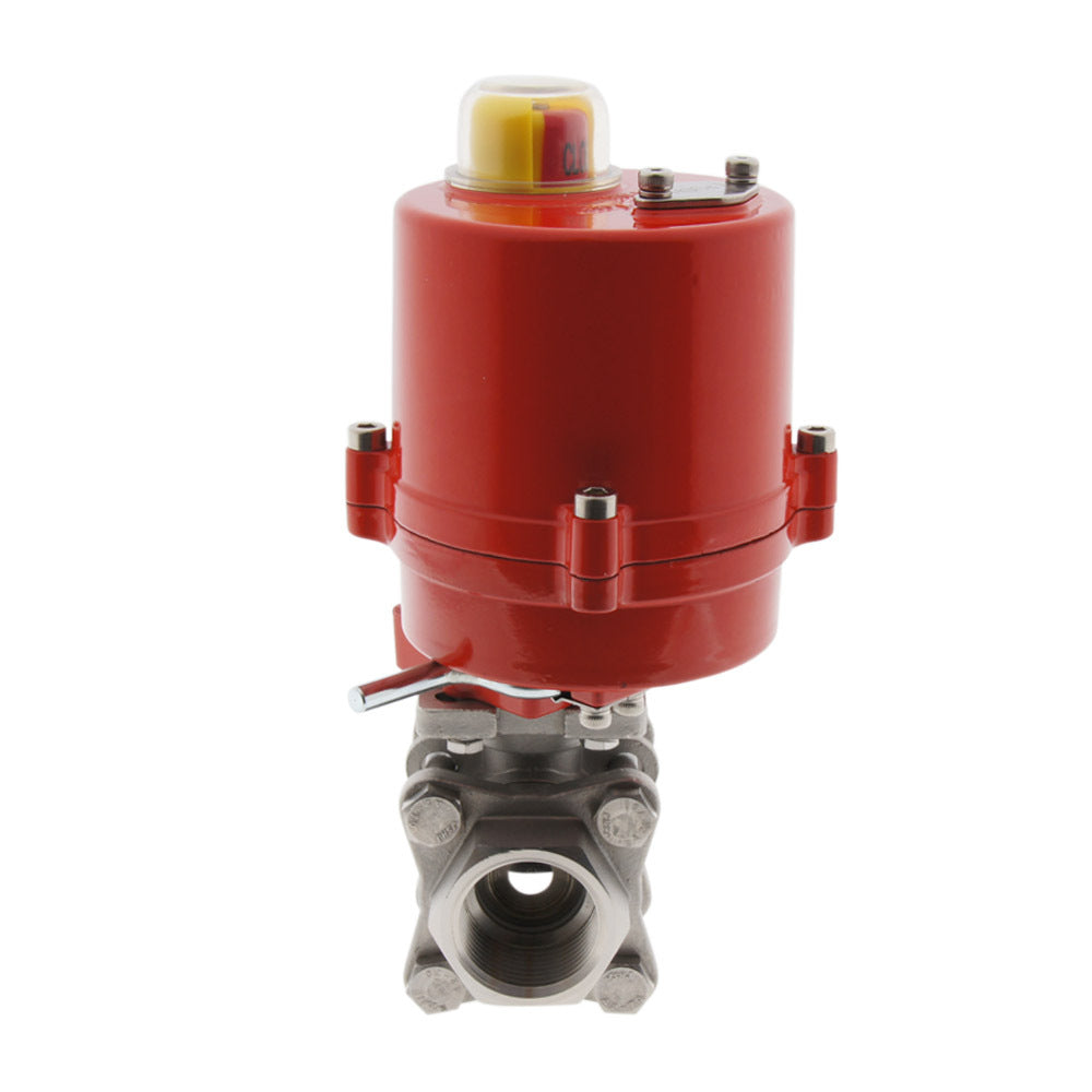 Vanne à boisseau sphérique électrique Tameson G1/4'' 12V CA à 2 voies en acier inoxydable - BL2SA3