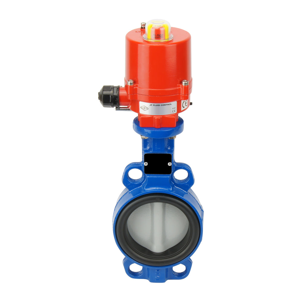 Vanne papillon électrique Tameson DN50 (2 pouces) 24VAC GGG40 - Acier inoxydable - NBR - BFLW