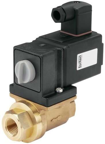 Vanne électro 2/2 voies Burkert, filetage G 3/4 '', joint EPDM, 0-0,5 bar/7 psi, 24 V AC/DC, réf. 131 378621