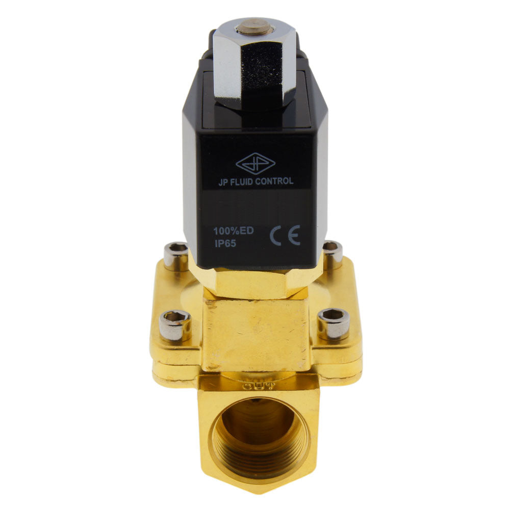 Vanne à deux voies JP Fluid Control ST-IB 3/4'', 0,5-13 bar, 24 V CC