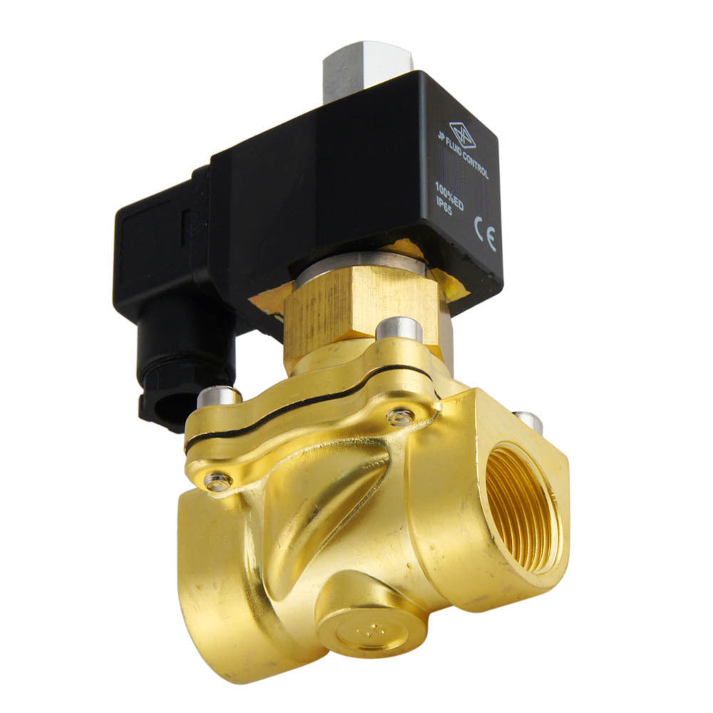 JP Fluid Control 2-Way Electrovanne DF-SB, 3/4'' G Thread, 24V AC, EPDM Seal, 0-5 bar, Max Temp: 120°C