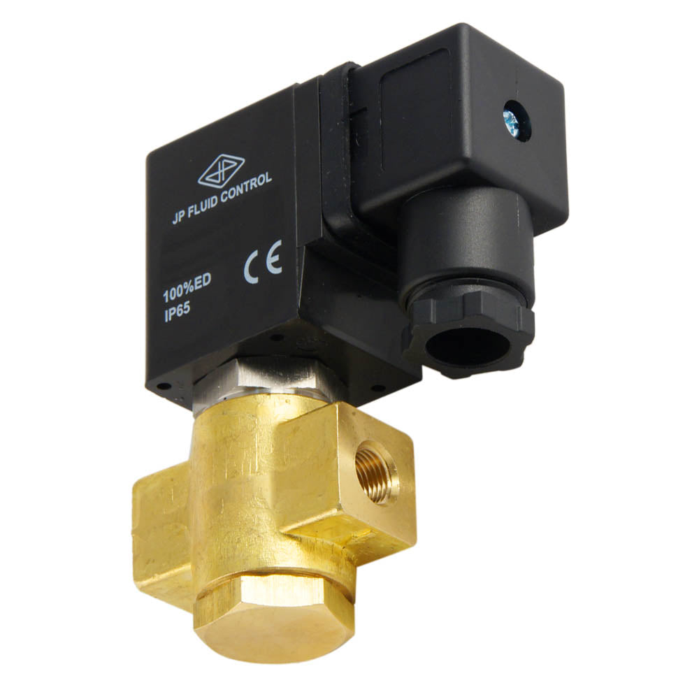 JP Fluid Control ST-DB 1/8'' 2-Way Electric Valve, EPDM Seal, 0-12 bar, 120V AC