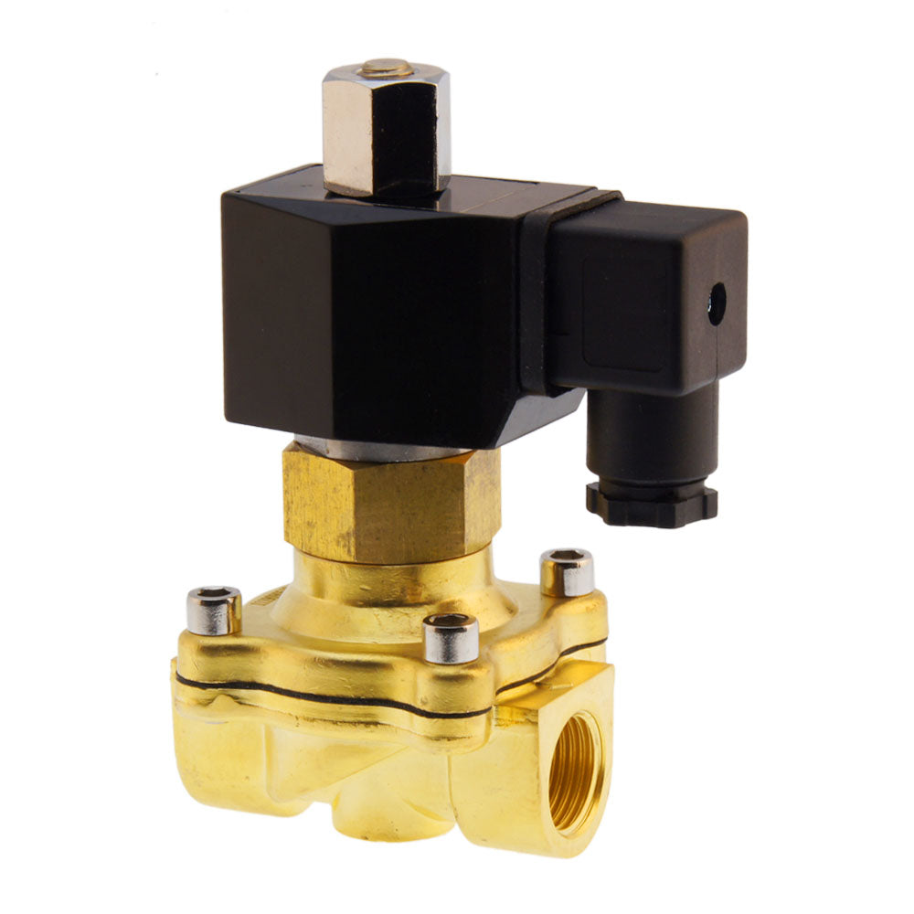 Vanne électromagnétique JP Fluid Control à 2 voies, filetage G 3/8'', joint EPDM, 0-5 bars, 380 V CA