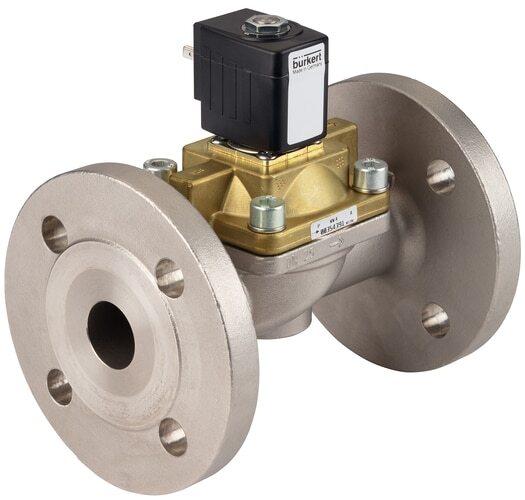Burkert 25mm PTFE Diaphragm Valve, 1-12 bar/15-174psi, 230VAC, Model 5404