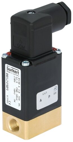 Burkert G1/4'' 2/2 Way Electrovalve, EPDM Seal, 0-10bar/145psi, 230VAC, Potable Water