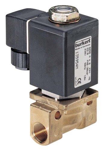 Burkert 2/2 Way Electrovanne, G3/8', FKM Seal, 0-10bar/145psi, 230VAC, 4mm Orifice